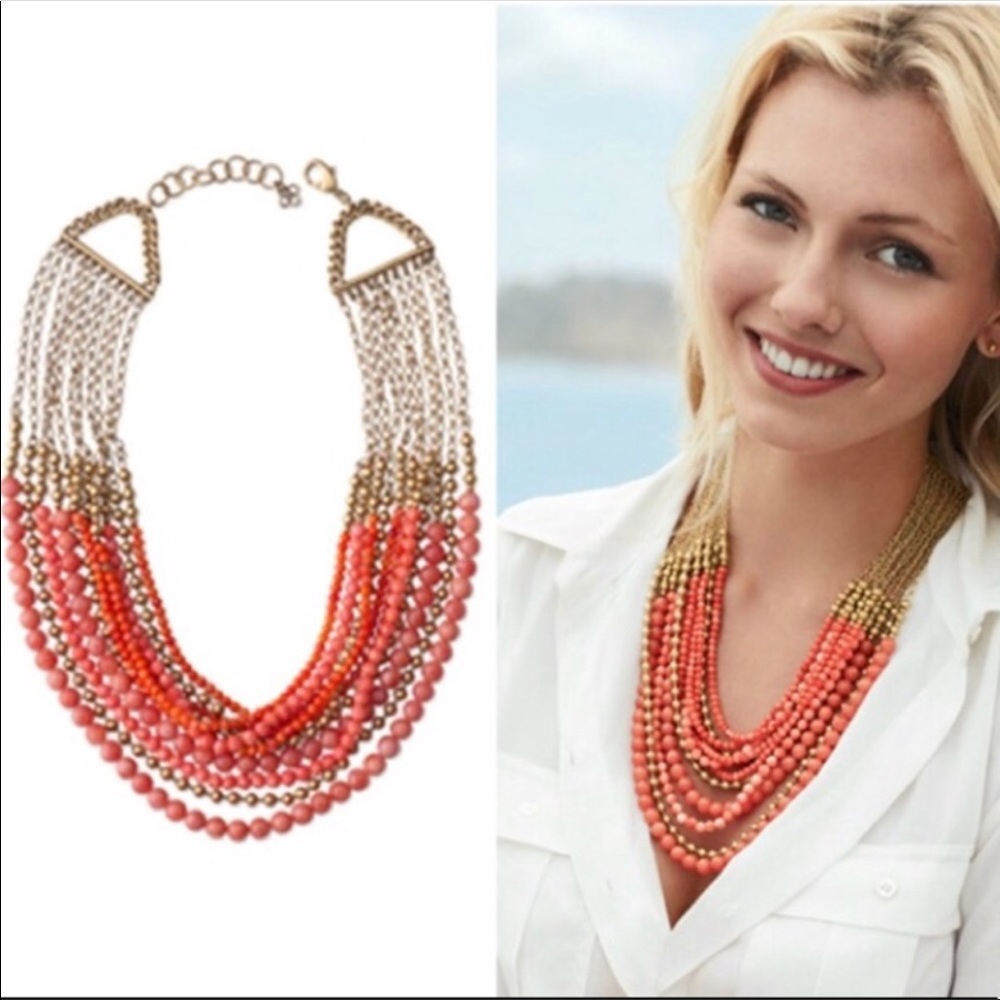Stella & Dot | Coral Palomino Statement Necklace